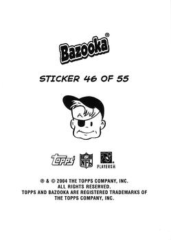 2004 Bazooka - Stickers #46 Steven Jackson / Chris Perry / Kevin Jones / Tatum Bell Back