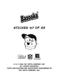 2004 Bazooka - Stickers #47 Darius Watts / Keary Colbert / Derrick Hamilton / Bernard Berrian Back