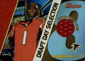2004 Bowman - Draft Day Selections Relics #DJ-DH DeAngelo Hall Front