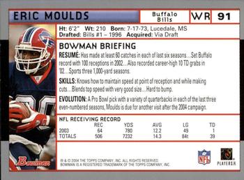 2004 Bowman - First Edition #91 Eric Moulds Back