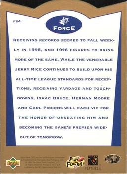 1996 SP - SPx Force #FR4 Jerry Rice / Herman Moore / Carl Pickens / Isaac Bruce Back