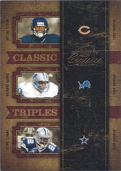 2004 Donruss Classics - Classic Singles/Combos/Triples #CT-48 Walter Payton / Barry Sanders / Emmitt Smith Front