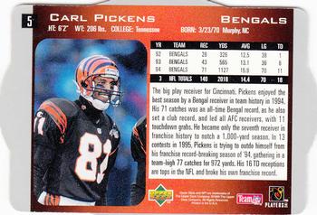 1996 SPx #5 Carl Pickens Back