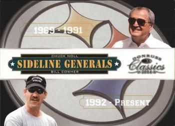 2004 Donruss Classics - Sideline Generals #SG-3 Chuck Noll / Bill Cowher Front