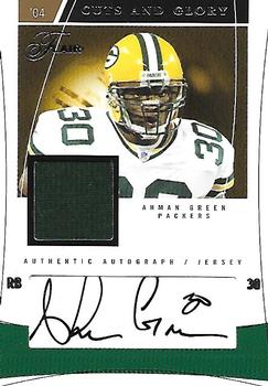 2004 Flair - Cuts and Glory Silver #CAG-AG Ahman Green Front