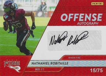2023 Panini European League of Football - Autographs Red #AU-27 Nathaniel Robitaille Front