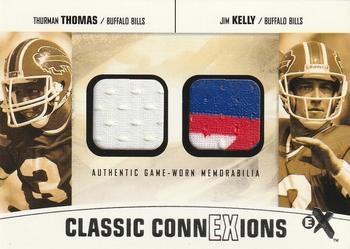 2004 Fleer E-X - Classic ConnEXions Dual Jerseys #CC-TT/JK Thurman Thomas / Jim Kelly Front