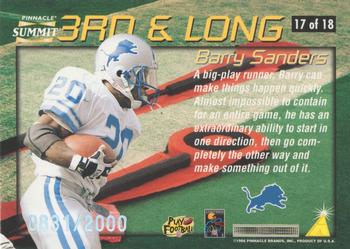 1996 Summit - Third and Long #17 Barry Sanders Back
