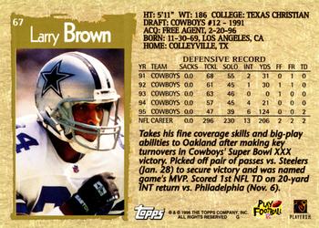 1996 Topps #67 Larry Brown Back