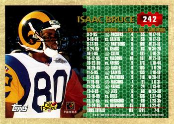 1996 Topps #242 Isaac Bruce Back