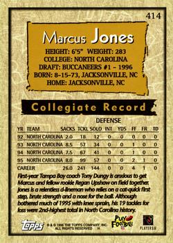1996 Topps #414 Marcus Jones Back