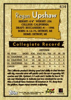 1996 Topps #434 Regan Upshaw Back