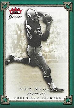 2004 Fleer Greats of the Game - Green/Red #22 Max McGee Front