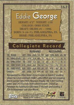 1996 Topps Chrome #162 Eddie George Back