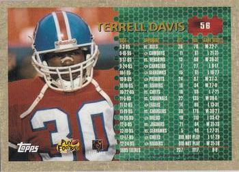 1996 Topps Chrome #56 Terrell Davis Back