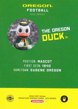 2022 ONIT Athlete Oregon Ducks #NNO The Oregon Duck Back