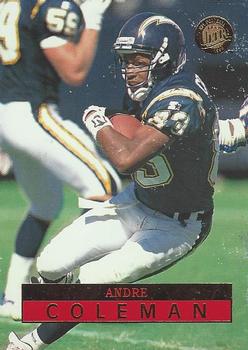 1996 Ultra #135 Andre Coleman Front
