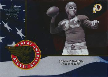 2004 Leaf Rookies & Stars - Great American Heroes Blue #GAH-15 Sammy Baugh Front