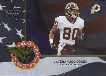 2004 Leaf Rookies & Stars - Great American Heroes White #GAH-10 Laveranues Coles Front