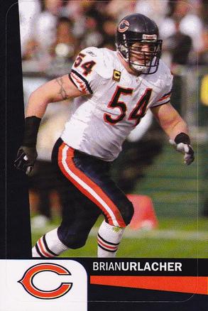 2012 A&A Global NFL Stickers #4 Brian Urlacher Front