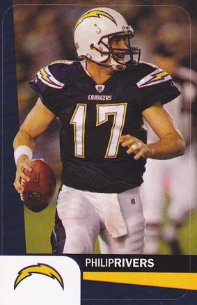2012 A&A Global NFL Stickers #12 Philip Rivers Front