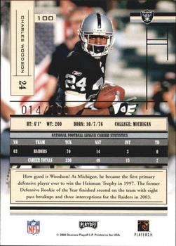 2004 Playoff Absolute Memorabilia - Spectrum #100 Charles Woodson Back