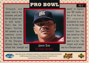 1996 Upper Deck - Pro Bowl #PB17 Junior Seau Back
