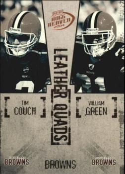 2004 Playoff Hogg Heaven - Leather Quads #LQ-6 Tim Couch / William Green / Kelly Holcomb /Dennis Northcutt Front