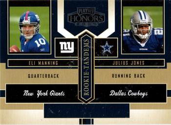 2004 Playoff Honors - Rookie Tandems #RT-1 Eli Manning / Julius Jones Front