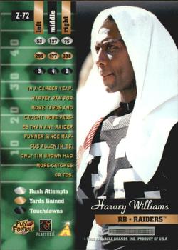 1996 Zenith - Artist's Proofs #Z-72 Harvey Williams Back
