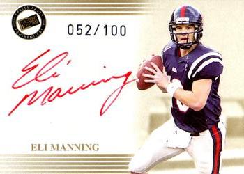 2004 Press Pass - Autographs Gold #NNO Eli Manning  Front