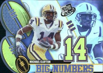 2004 Press Pass - Big Numbers #BN2 Michael Clayton  Front