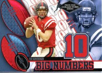 2004 Press Pass - Big Numbers Collectors Series #BN15 Eli Manning Front