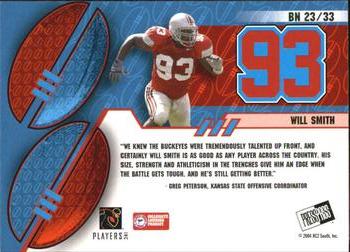 2004 Press Pass - Big Numbers Collectors Series #BN23 Will Smith Back