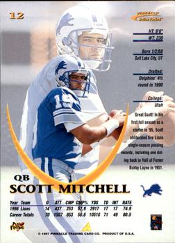 1997 Action Packed #12 Scott Mitchell Back