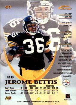 1997 Action Packed #49 Jerome Bettis Back
