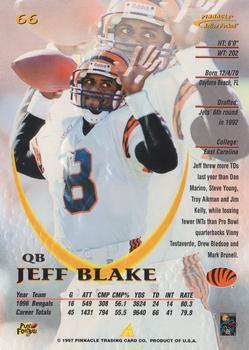 1997 Action Packed #66 Jeff Blake Back
