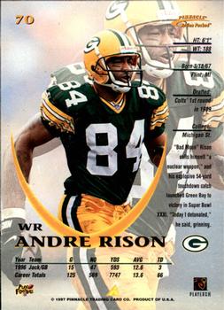 1997 Action Packed #70 Andre Rison Back