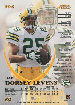 1997 Action Packed #106 Dorsey Levens Back
