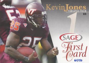 2004 SAGE - First Card #KJ Kevin Jones Front