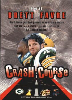 1997 Action Packed - Crash Course #5 Brett Favre Back