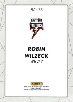 2023 Panini European League of Football - Gold /1 #BA-135 Robin Wilzeck Back