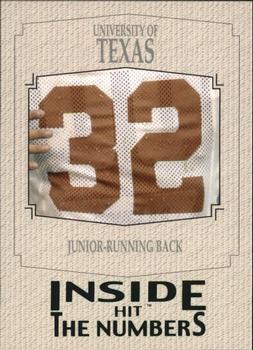2004 SAGE HIT - Inside the Numbers Emerald #8 Texas Running Back Front