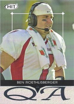 2004 SAGE HIT - Q&A Silver #Q7 Ben Roethlisberger Front