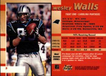 1997 Bowman's Best #5 Wesley Walls Back