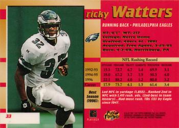 1997 Bowman's Best #33 Ricky Watters Back