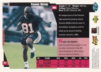 1997 Collector's Choice #180 Terance Mathis Back