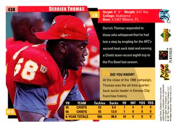 1997 Collector's Choice #438 Derrick Thomas Back