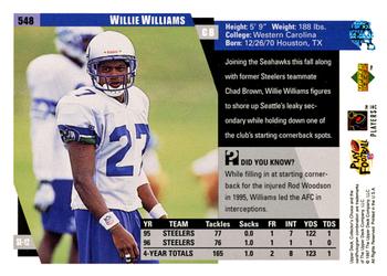 1997 Collector's Choice #548 Willie Williams Back