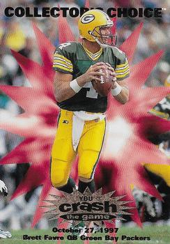 1997 Collector's Choice - You Crash the Game #C4 Brett Favre Front